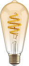 Hombli Smart Filament Bulb - E27 ST64 -Amber - Edison - Warm wit licht - Vintage look - Wifi - 1 Stuk