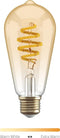 Hombli Smart Filament Bulb - E27 ST64 -Amber - Edison - Warm wit licht - Vintage look - Wifi - 1 Stuk