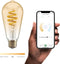 Hombli Smart Filament Bulb - E27 ST64 -Amber - Edison - Warm wit licht - Vintage look - Wifi - 1 Stuk