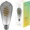 Hombli Smart Filament Bulb - E27 ST64 - Smokey - Edison - Warm wit licht - Vintage look - Wifi - 1 Stuk
