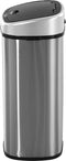 HOMCOM Automatische afvalbak vuilnisbak met infraroodsensor keuken zilver 58 L / 48 L 851-011V01