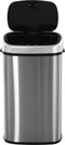 HOMCOM Automatische afvalbak vuilnisbak met infraroodsensor keuken zilver 58 L / 48 L 851-011V01