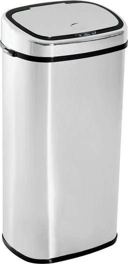 HOMCOM Automatische prullenbak met sensor keuken RVS vierkant 68 l 851-003