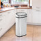 HOMCOM Automatische prullenbak met sensor keuken RVS vierkant 68 l 851-003