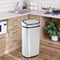 HOMCOM Automatische prullenbak met sensor keuken RVS vierkant 68 l 851-003