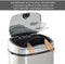 HOMCOM Automatische prullenbak met sensor keuken RVS vierkant 68 l 851-003