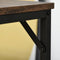 HOMCOM Bartafelset Bartafel met 4 barkrukken 5-delige placemat staal bruin 835-337
