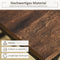 HOMCOM Bartafelset Bartafel met 4 barkrukken 5-delige placemat staal bruin 835-337