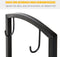 HOMCOM Brandhoutstandaard houtgereedschap brandhoutrek brandhoutopslag 2 lagen zwart 820-143
