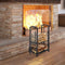 HOMCOM Brandhoutstandaard houtgereedschap brandhoutrek brandhoutopslag 2 lagen zwart 820-143