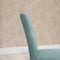HOMCOM Eetkamerstoelen Keukenstoel met rugleuning, linnen-polyesterweefsel groen 835-455