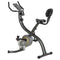 HOMCOM hometrainer, 2-in-1 fietstrainer, 6 kg vliegwiel hometrainer met instelbare magnetische weers