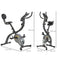 HOMCOM hometrainer, 2-in-1 fietstrainer, 6 kg vliegwiel hometrainer met instelbare magnetische weers