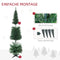 HOMCOM Kerstboom 390 takpunten dennenboom met kunststof standaard groen 830-182