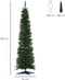 HOMCOM Kerstboom 390 takpunten dennenboom met kunststof standaard groen 830-182