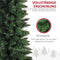 HOMCOM Kerstboom 390 takpunten dennenboom met kunststof standaard groen 830-182