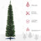 HOMCOM Kerstboom 390 takpunten dennenboom met kunststof standaard groen 830-182