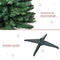 HOMCOM Kerstboom 390 takpunten dennenboom met kunststof standaard groen 830-182