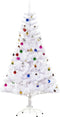 HOMCOM Kerstboom kerstboom kerstboom 150 / 180 cm PVC 680 punten incl. decoratie wit 02-0351