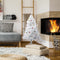 HOMCOM Kerstboom kerstboom kerstboom 150 / 180 cm PVC 680 punten incl. decoratie wit 02-0351