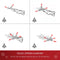 HOMCOM Kerstboom kerstboom kerstboom 150 / 180 cm PVC 680 punten incl. decoratie wit 02-0351