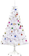 HOMCOM Kerstboom kerstboom kerstboom 150 / 180 cm PVC 680 punten incl. decoratie wit 02-0351