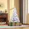 HOMCOM Kerstboom kerstboom kerstboom 150 / 180 cm PVC 680 punten incl. decoratie wit 02-0351