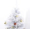 HOMCOM Kerstboom kerstboom kerstboom 150 / 180 cm PVC 680 punten incl. decoratie wit 02-0351