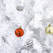 HOMCOM Kerstboom kerstboom kerstboom 150 / 180 cm PVC 680 punten incl. decoratie wit 02-0351