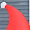 HOMCOM Kerstdecoratie ventilator zelfopblaasbare kerstman Santa Claus led 844-166