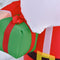 HOMCOM Kerstdecoratie ventilator zelfopblaasbare kerstman Santa Claus led 844-166