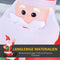 HOMCOM Kerstdecoratie ventilator zelfopblaasbare kerstman Santa Claus led 844-166