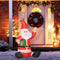 HOMCOM Kerstdecoratie ventilator zelfopblaasbare kerstman Santa Claus led 844-166