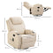 HOMCOM massagestoel, relaxstoel, tv-stoel massagefunctie 5 massagestanden ligfunctie PU-leer hout me