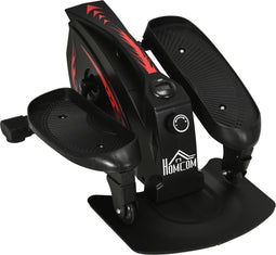 HOMCOM Mini stepper hometrainer LCD-monitor traploos instelbaar weerstand staal A90-216