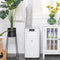 HOMCOM Mobiele airconditioner airconditioner 4 modi afstandsbediening 24u timer ABS wit 823-013V90