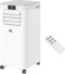 HOMCOM Mobiele airconditioner airconditioner 4 modi afstandsbediening 24u timer ABS wit 823-013V90