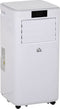 HOMCOM Mobiele airconditioner airconditioner 4 modi afstandsbediening 24u timer ABS wit 823-013V90