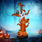 HOMCOM Opblaasbare Halloween boomspook met LED modules voor in de tuin polyester bruin 844-396V90