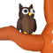 HOMCOM Opblaasbare Halloween boomspook met LED modules voor in de tuin polyester bruin 844-396V90
