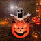 HOMCOM Opblaasbare halloween decoratie opblaasfiguur LED-verlichting boom heksen kat pompoen 830-122