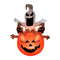 HOMCOM Opblaasbare halloween decoratie opblaasfiguur LED-verlichting boom heksen kat pompoen 830-122