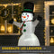 HOMCOM Opblaasbare sneeuwpop met 2 lichtmodules 844-168V90
