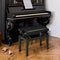 HOMCOM Pianokruk met antislip voetkussentjes F12-009V00