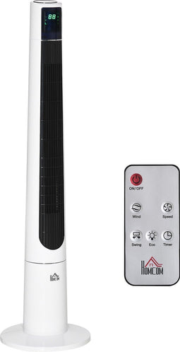 HOMCOM Ventilator mit LED-Anzeige und Fernsteuerung 824-039V90