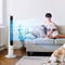 HOMCOM Ventilator mit LED-Anzeige und Fernsteuerung 824-039V90