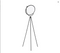 HOMdotCOM Vloerlamp 60 cm x 60 cm x 163 cm