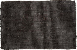 Home Delight Jute zwart - Zwarte Dixie Deurmat - 60x90cm Dikte 1.5 cm - Zwart - Jute mat.