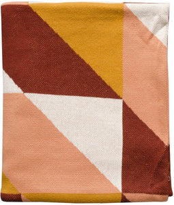 Home Delight - Plaid 'Veda' (120cm x 150cm, Mosterd)