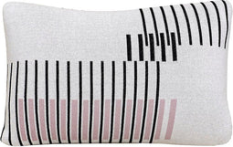 Home Delight - Sierkussen 'Gina' (30cm x 50cm, Roze gebreid)